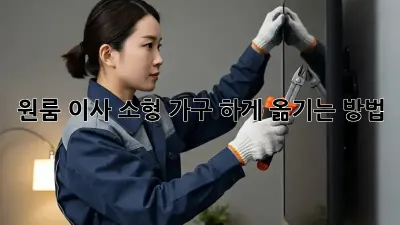 원룸 이사, 소형 가구 轻松하게 옮기는 방법!